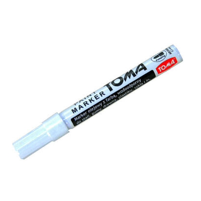 Marker olejowy znacznik flamaster pisak - biały