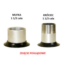 Sleeve cover for coupling socket diameter 70 mm (KM 70) - black - 2
