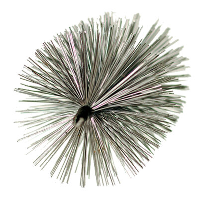 Steel brush metal cleaning rod made of round steel FI 90 with M-12 thread