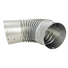 Kolano dymowe kominowe stalowe niemalowane cienkie 0,5 110X90 - 4