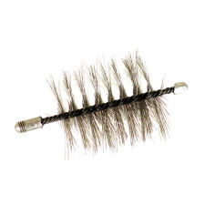 Steel brush metal cleaning brush square 80 x 80 mm with M-12 thread - 2