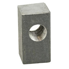 Kostka stalowa, montażowa 25 x 25 mm z gwintem M-16 mocowanie stopki kotła - 2