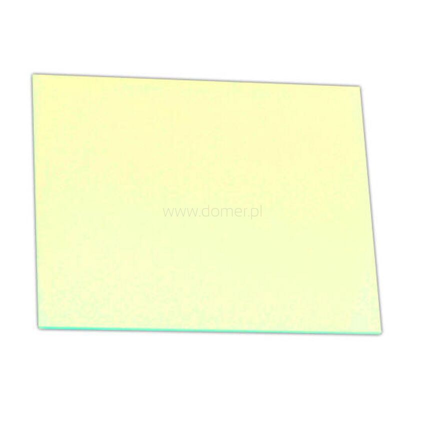 Szybka przeciwodpryskowa żółta 80 x 100 mm