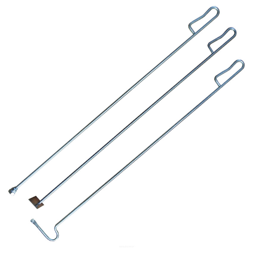 Boiler cleaning set length 80 cm 3-piece without brush