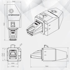 Podajnik na pellet, palnik Ekoenergia EKO-BIO 15-25 kW ze sterownikiem TECH - 8