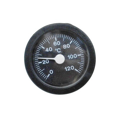 Round dial thermometer TCS 60 with capillary - black