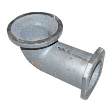 Cast iron elbow for feeder 100 - 150 kW coal dust - 2