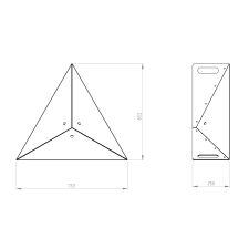 Palenisko ogrodowe metalowe FOCOLARE 2 blacha 3mm, niemalowane, 75cm - 9