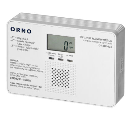Bateryjny Czujnik czadu ORNO OR-DC-633