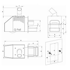 Zestaw z podajnikiem na pellet QPELL 12 kw sterownik PELLPRO zbiornik 380 litrów - 14