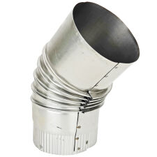 Kolano dymowe kominowe niemalowane cienkie 0,5 130X45 - 2