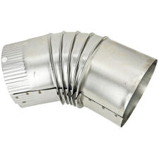 Kolano dymowe kominowe niemalowane cienkie 0,5 130X45 - 3