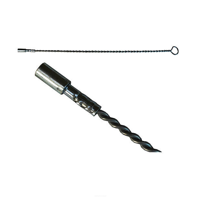 Flexible brush holder for cleaning rod, twisted, length 125 cm