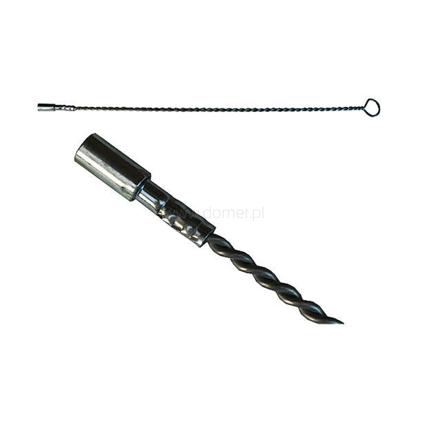 Flexible brush holder for cleaning rod, twisted, length 125 cm