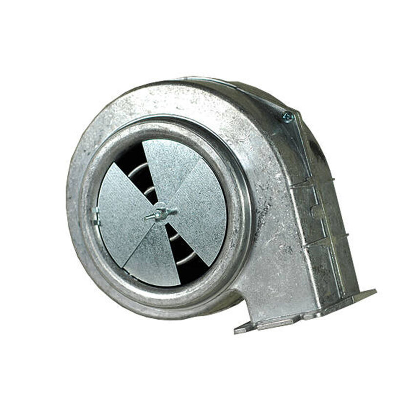 Foukač do kotle, ventilátor RV-13 AMs 15kW, s klapkou a kabelem 2 metry
