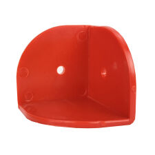 Red plastic corner piece - 4