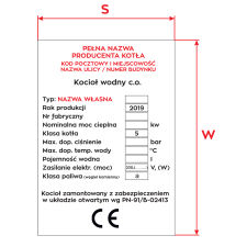 Aluminium-Namensschild mit Aufdruck Klasse 5 und EcoDesign - Set 50 Stück - 2