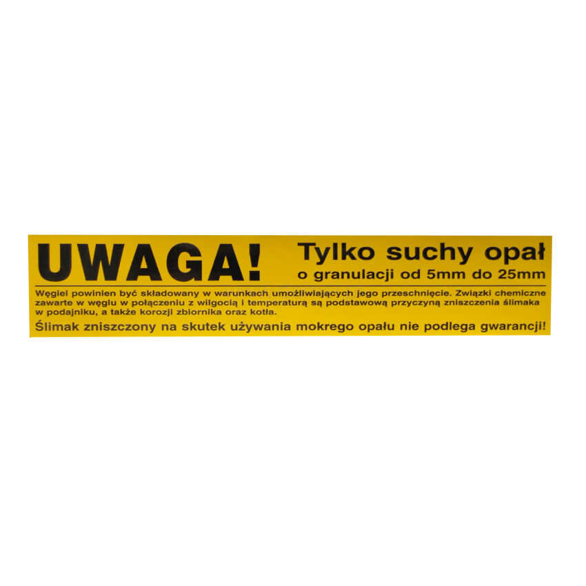 Sticker ONLY DRY FUEL size 250 x 50 mm