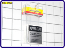 Naklejka UWAGA rozmiar 70 x 80 mm - srebrna - 2