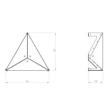 Palenisko ogrodowe metalowe FOCOLARE 1 z blachy 2mm, malowane, 75cm - 5