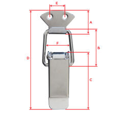 Side latch hook spring clamp screw - 6