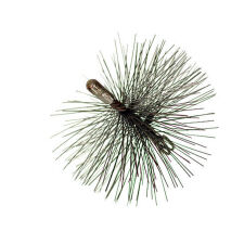 Steel brush metal cleaning brush made of steel round FI 130 with M-12 thread - 2