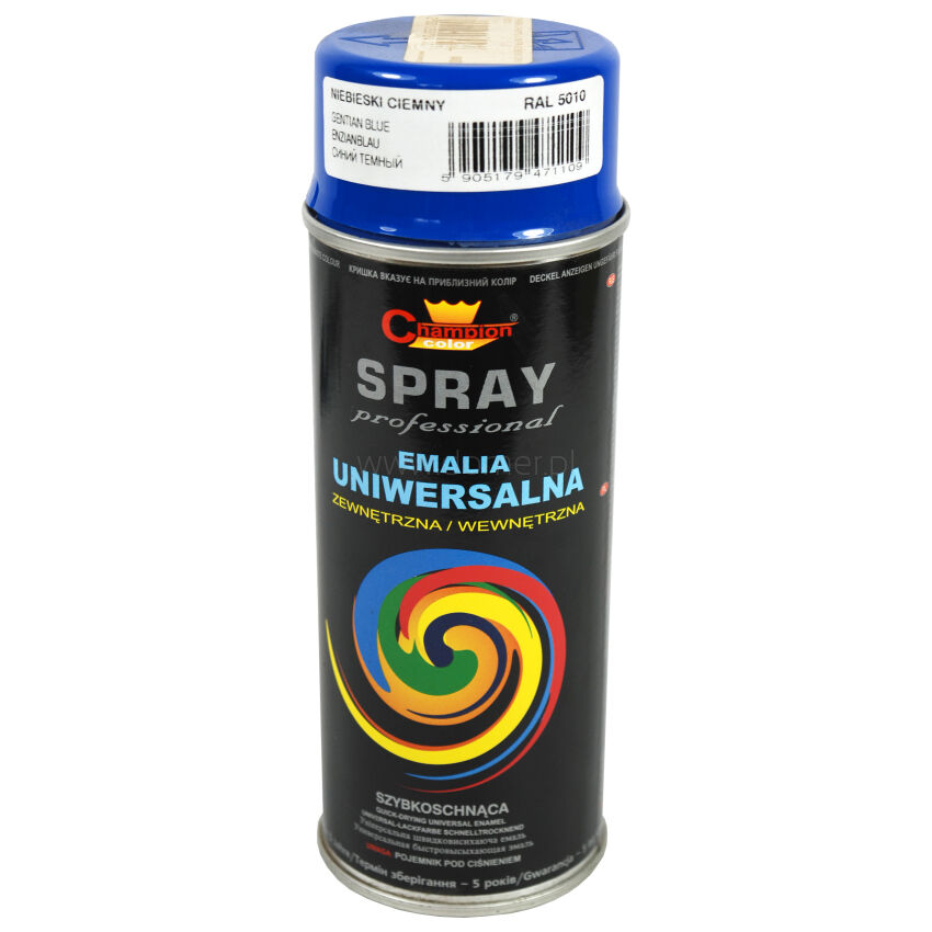 Farba Champion Uniwer tmavomodrá (RAL 5010) sprej