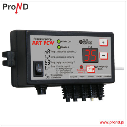 Controller for two pumps ART PCW+ CO and DHW pump
