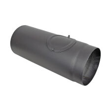 Steel painted chimney pipe with cleaning hatch, flue extension, diameter 200 mm, length 500 mm - 2