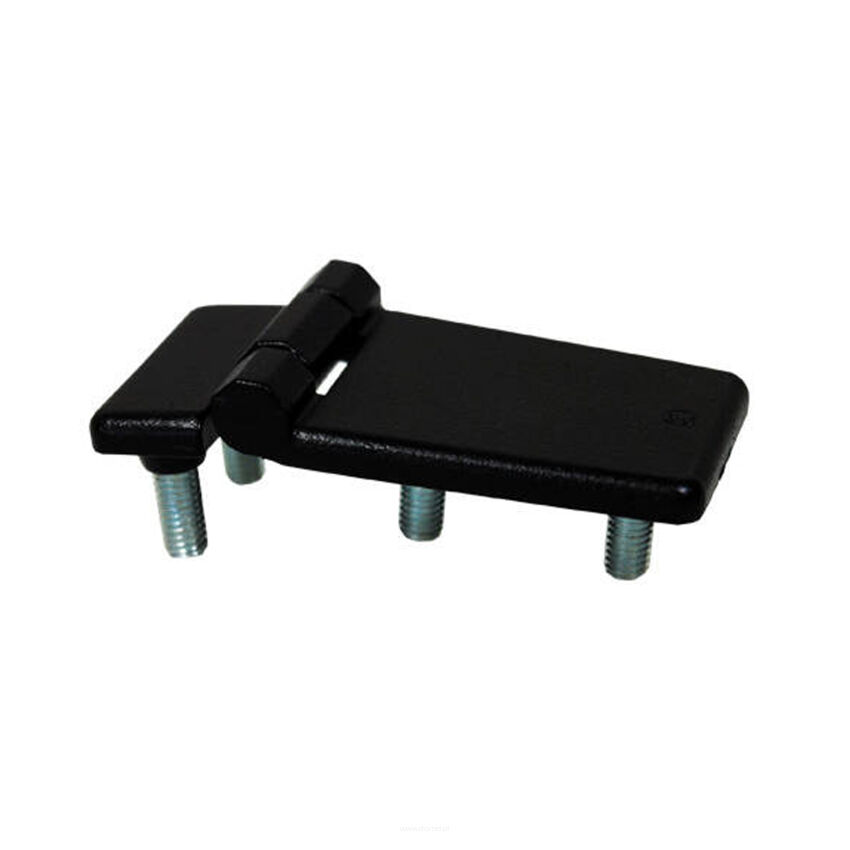 Metal screw-on hinge RAL-9005