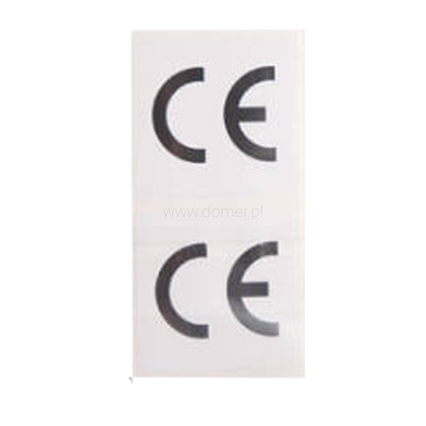 CE sticker size 50 x 50 mm