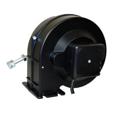 Dmuchawa do kotła, wentylator DM 80 malowana obudowa, przesłona O, klapka - 3