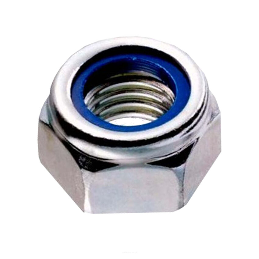 Self-locking galvanized nut M-16