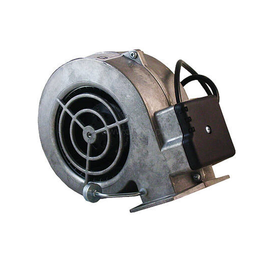 Blasgerät für Kessel, Ventilator WBS-6A AL mit 2 Meter Kabel, Zugregler, Drosselklappe - Motor 35 W