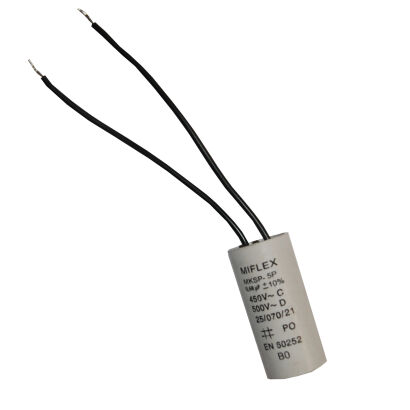 Starting capacitor 0.68 uF round with wire