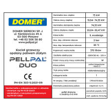 Kocioł na pellet PELLPAL DUO o mocy 75 kW - certyfikat 5 Klasa EcoDesign - 5