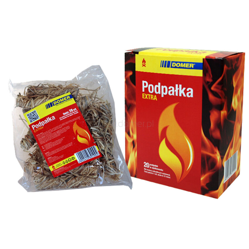 Firestarter kindling for boiler fireplace grill - 20 pieces