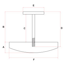 Deflektor żeliwny 15 - 25 kW promiennik z hakiem T-11 cm LIGHT wersja lżejsza - 2