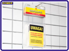 Sticker WARNING size 70 x 80 mm - yellow - 2