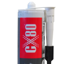 Uszczelniacz silikon ognioodporny wysokotemperaturowy CX-80 1500 stopni C - 300 ml - 2
