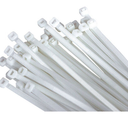 Plastová kabelová stahovací páska - délka 150 mm - šířka 2,5 mm bílá