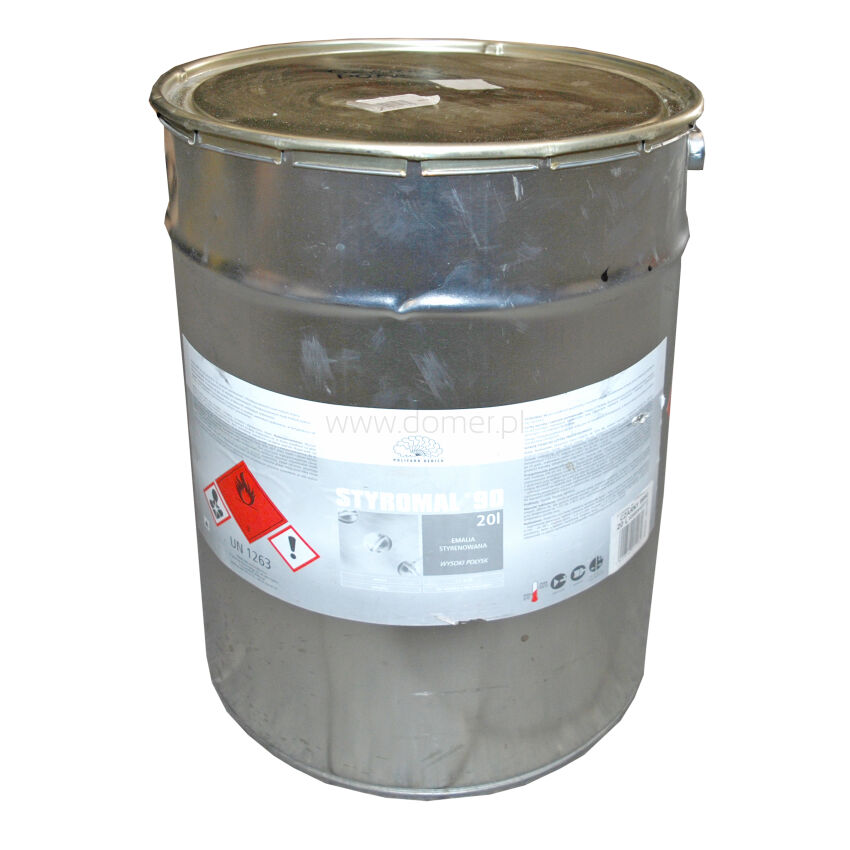 Barva Styromal šedá 20 litrů - RAL 7001