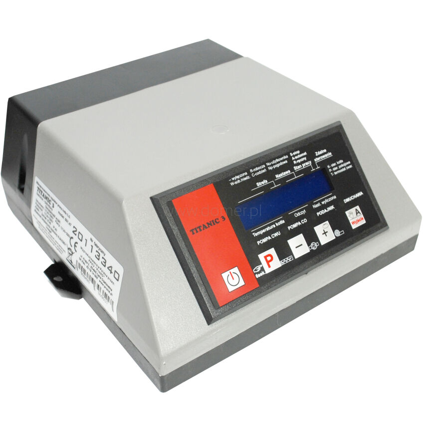TITANIC 500.47 1T BT temperature controller for boiler furnace with feeder - gray