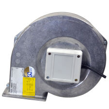 Dmuchawa do kotła, wentylator DM 160 pp z przesłoną i przewodem 3 m - 3