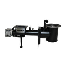 Screw feeder retort for rotary furnace boiler Trio 50 kW eco-pea coal fine pellet Domer Pancerpol - 2