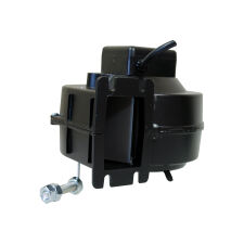 Dmuchawa do kotła, wentylator DM 80 z przewodem 2 m i przesłona O klapka czarna - 4