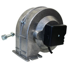 Dmuchawa do kotła z podajnikiem wentylator DM 80 z przewodem 2 m i przesłoną X klapka - 2